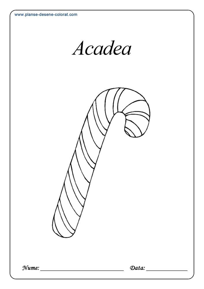 desene de colorat cu dulciuri acadea